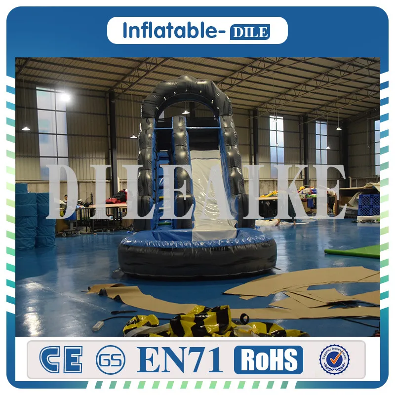 Большая гигантская надувная водная горка с бассейном 7x3 5x5 м|Шлепанцы| |