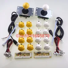 2 Player SANWA Arcade Game DIY Bundle Kits for USB MAME Cabinet & Raspberry Pi RetroPie DIY Projects 16 X OBSF-30 Buttons DIY