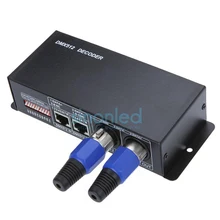 Светодиодный 3CH DMX контроллер DC12V-24V 3x4A dmx-декодер/контроллер для RGB 5050 3528 Светодиодные полосы света