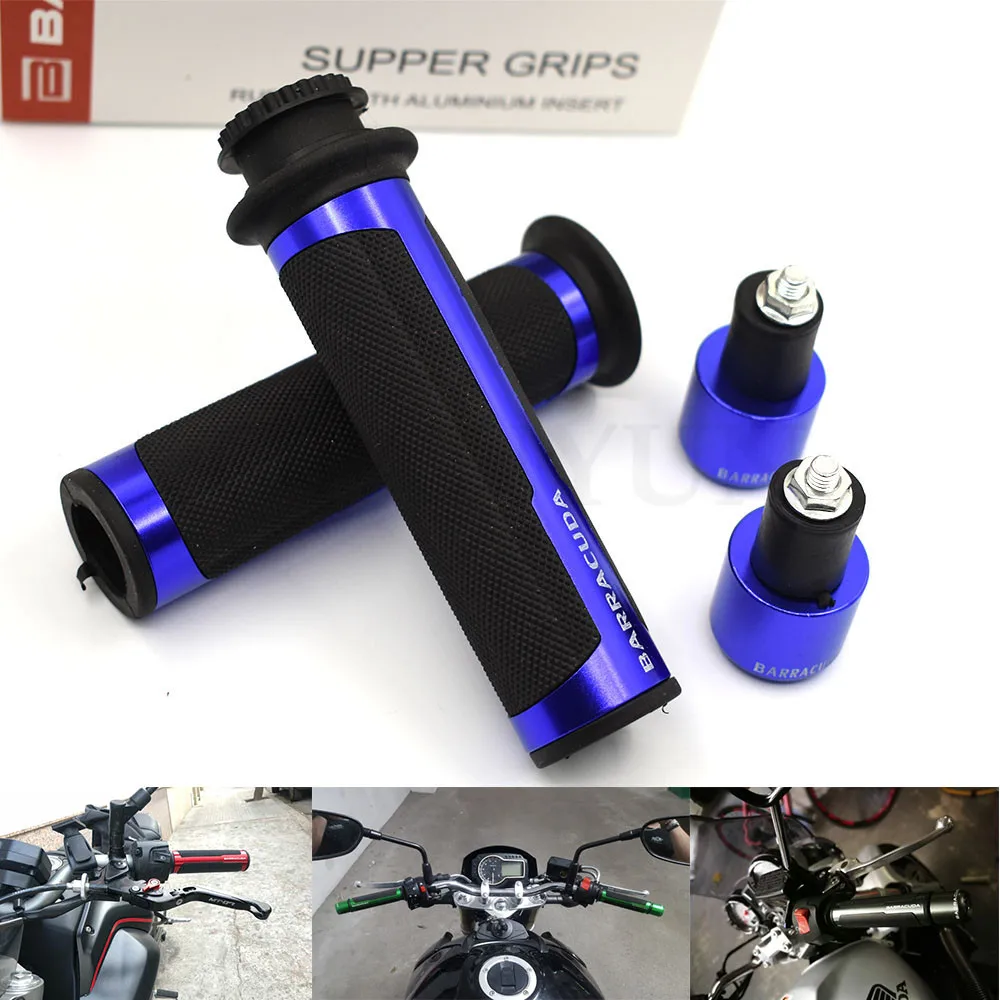 7/" CNC мотоциклетные рукоятки, гоночные ручки руля и концы для kawasaki versys 650 honda cb500f Кафе racer honda steed 400