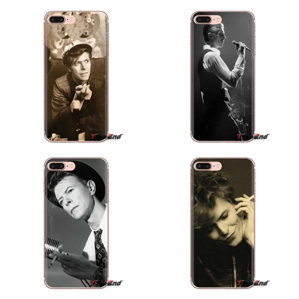 Мягкие прозрачные чехлы для Xiaomi Redmi 4A S2 Note 3 3S 4 4X 5 Plus 6 7 6A Pro Pocophone F1 David Bowie Smoking Glam Rock |