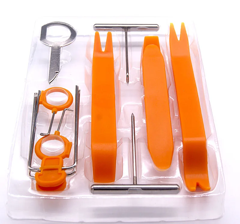 

12pcs Car Radio Door Body Clip Panel Trim Dash Audio GPS CD Removal Pry Tool Kit Plastic Car Multifunction Tool