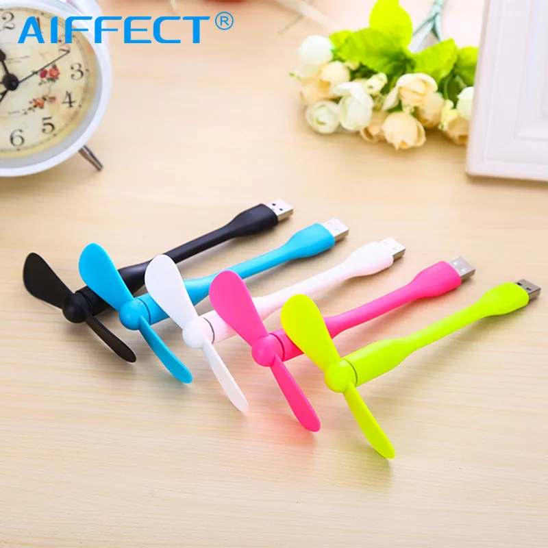 AIFFECT البسيطة مروحة يو إس بي انحناء القابلة للإزالة USB الادوات لأجهزة الكمبيوتر المحمول PC جميع امدادات الطاقة USB الناتج مرنة المحمولة مروحة يو ...