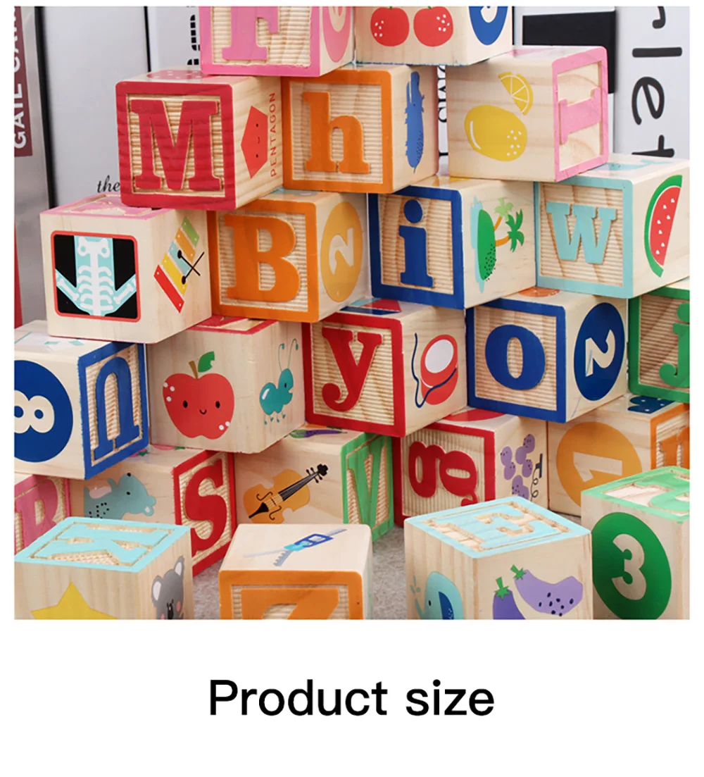 Дети Монтессори Алфавит буквы цифровые Ранние обучающие ресурсы деревянные ABC кубики Блоки обучающие игрушки, подарки для детей