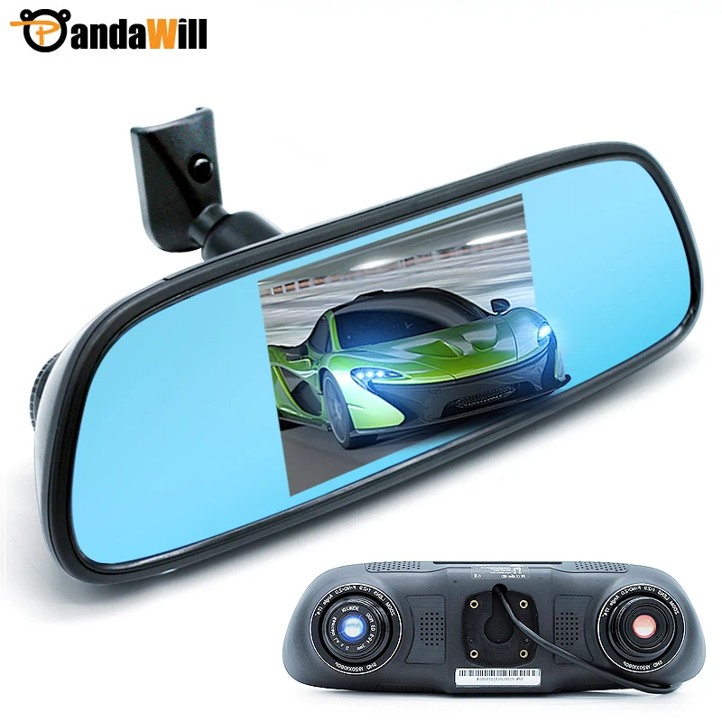 New Car dvrs rearview mirror Novatek 96655 auto video fhd 1080P Dual camera Recorder night vision dash cam surveillance blackbox