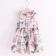 Летняя одежда для девочек; От 2 до 8 лет платья в европейском стиле для девочек; Модное шифоновое детское платье принцессы с ручной росписью