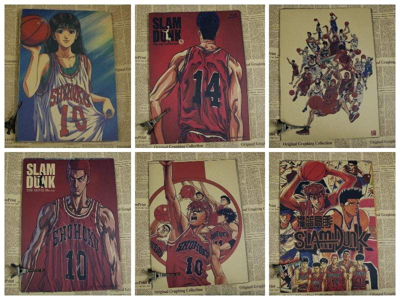 

SLAM DUNK kraft poster wall sticker Hanamichi Sakuragi Rukawa Kaede Part.1