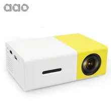 AAO YG300 YG310 Mini Portable LED Mini Projector Home Theater Game Beamer Video Player With SD HDMI USB Speaker Battery YG-300