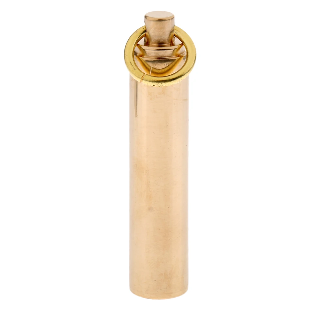

Waterproof Titanium Alloy Capsule Holder Pills Box Case Pill Medicine Container Case Key Ring Holder Brass