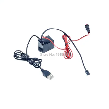 

DC5V USB EL wire inverter for loading EL wire and EL strip with toys/craft Wedding party decoration powered by Mobile battery
