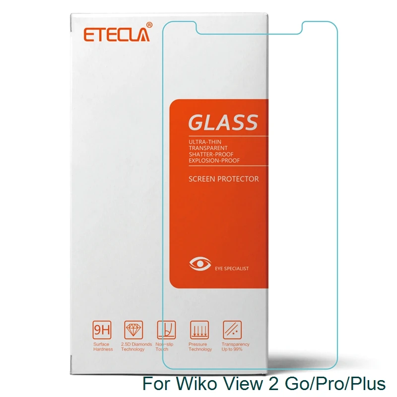 

For Wiko View 2 Go Glass Wiko View 2 Pro Tempered Glass On Wiko View2 Plus Screen Protector 0.26mm HD Protective Glass Film