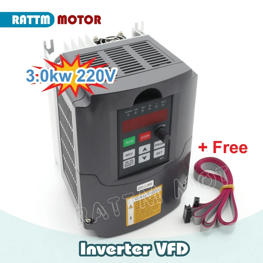 

Ukraine Delivery!! 3KW VFD Variable Frequency 220V Drive VFD Inverter 4HP output 3 Phase 13A