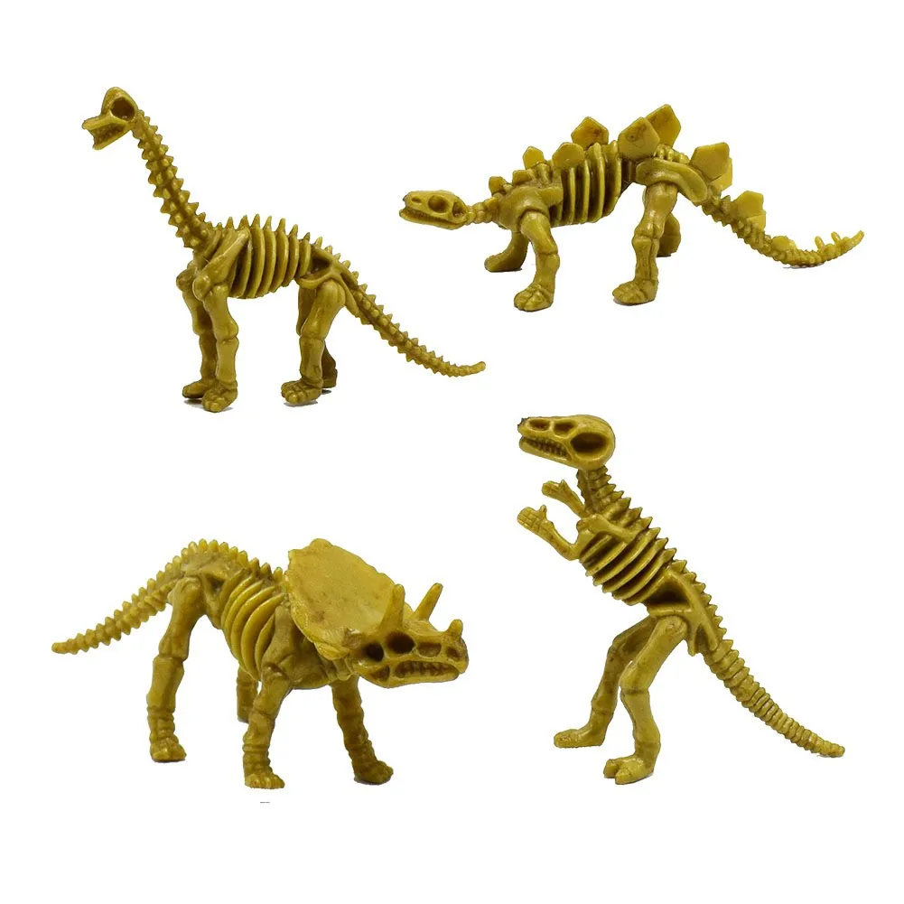 4pcs/sets Jurassic Simulation Dinosaur Skeleton Kits Tyrannosaurus Toy for Kids Gifts | Игрушки и хобби