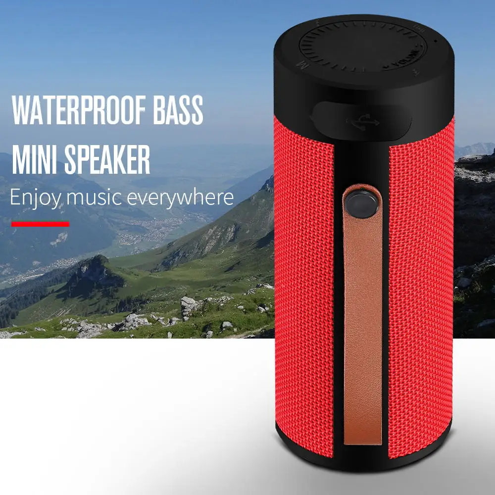 

T4 Bluetooth Speaker Subwoofer Audio Outdoor Card Speaker Radio Cylindrical Subwoofer