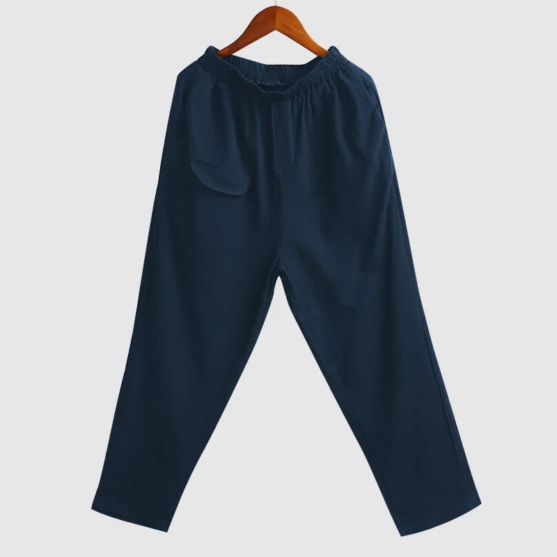 

2019 Women Summer Sweatpants Cotton Harem Pants Elastic Waist Solid Loose Plus Size Trousers female Long Pants Grey Black Blue