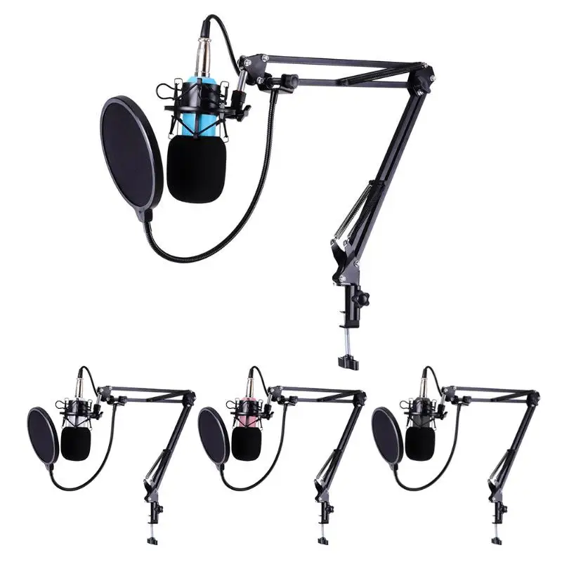 

BM-700 Professional Studio Microphone Sound Recording Broadcasting Condenser Microphones Wired Mic KTV Mic+ Shock Mount Anti