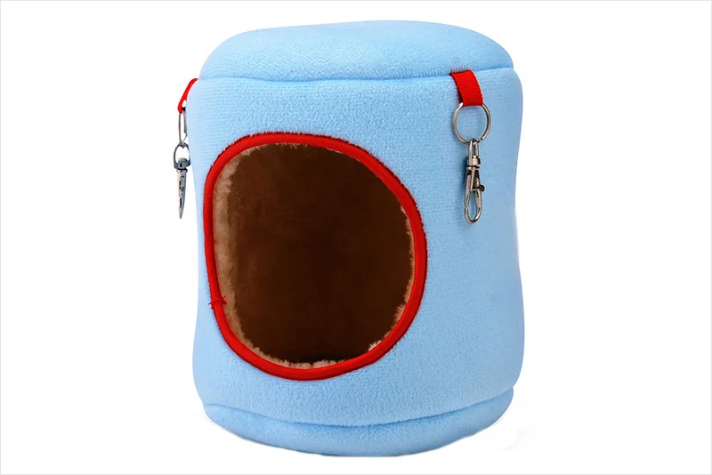 Blue hamster cage house