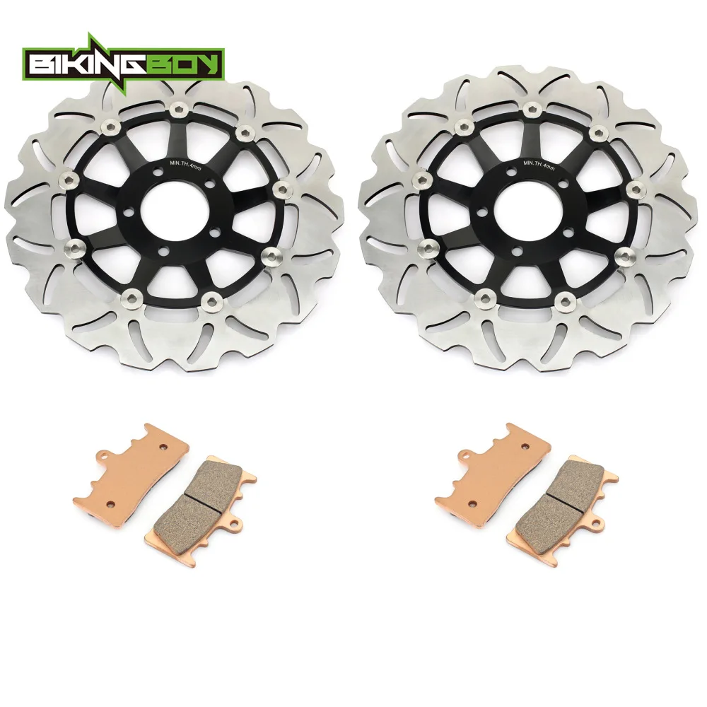 

BIKINGBOY Front Brake Discs Rotor Disks Pads for Suzuki GSF 1200 Bandit 01 02 03 04 05 GSF1200 Bandit S 2001 2002 2003 2004 2005
