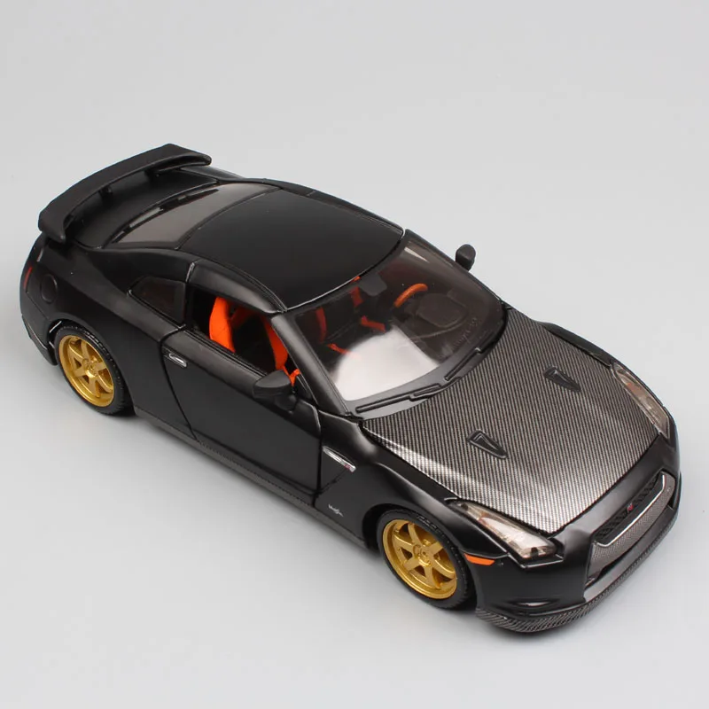 1:24 Масштаб Мини Maisto 2009 Nissan gtr Skyline GT-R Супер Спорт Авто турбо R35 гоночный автомобиль купе литье под давлением модель игрушка черный мальчик