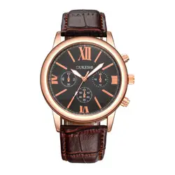 Aimecor роскошные часы Для мужчин высокое качество Для мужчин Роскошные Нержавеющая сталь Военная Униформа спортивный кожаный ремешок