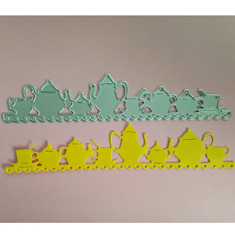 

HamyHo Teapot & Cup Frame Metal Cutting Dies Stencil for DIY Scrapbooking Paper Cards Making Decorative Crafts Supplies New 2019