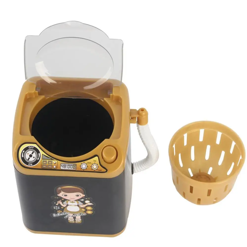 

Makeup brush cleaning device automatic cleaning washing machine dryer mini toy black girl models FF4