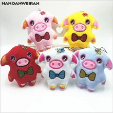2PCS/LOTS 10CM Cute Mini Plush Animals Toys Five Color Piggy Dolls Stuffed Toy Pendant Pig New Year Gifts Mobile Phone Chain 2PCS/LOTS 10CM Cute Mini Plush Animals Toys Five Color Piggy Dolls Stuffed Toy Pendant Pig New Year Gifts Mobile Phone Chain