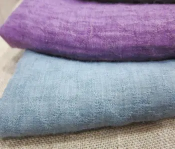 

C11908 Jacquard Fabric 100% Cotton Gauze Fabric 130 cm 51'' width 118 gsm white gray colors 10 meters small wholesale