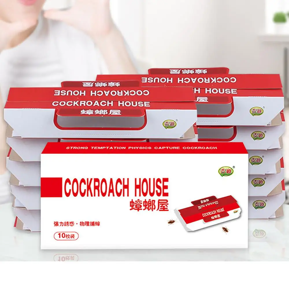 

20pcs Killing Roach House Anti Cockroach Trap Bait Included Disposable Killer Cockroach Glue Trap
