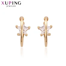 Xuping Мода сияющая звезда серьги формы Позолоченные ювелирные изделия для женщин День Благодарения подарки S58.1-93482