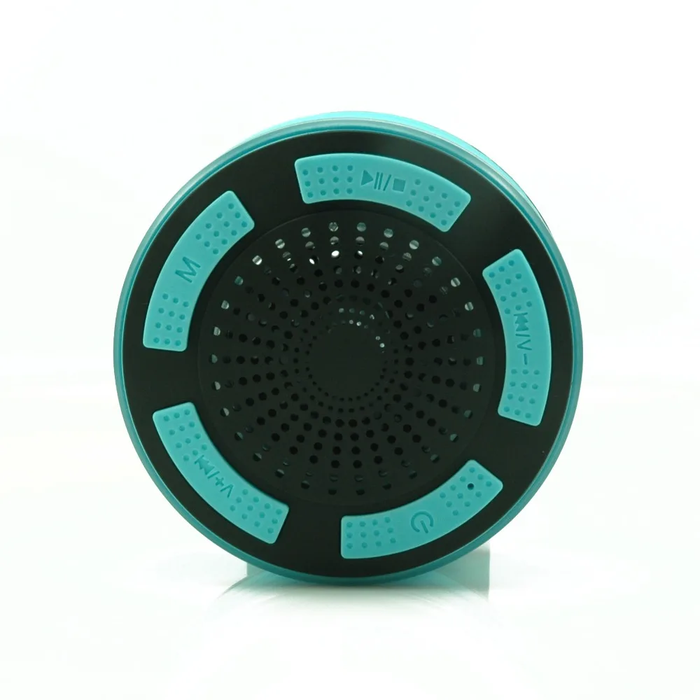 Binful мини-колонка с Bluetooth с микрофоном громкой связи IPX7 водонепроницаемый FM радио душ, микрофон и светодиодный настроение