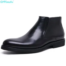 Hot Sale Genuine Leather Mens Dress Boots Pointed Toe Zipper Ankle Boots Business Career Men Chelsea Boots Shoes цена Hot Sale Genuine Leather Mens Dress Boots Pointed Toe Zipper Ankle Boots Business Career Men Chelsea Boots Shoes цены онлайн