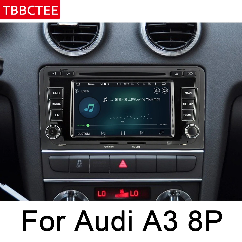 

For Audi A3 S3 RS3 8P 2003~2012 MMI Car Multimedia Player Android Auto Radio DVD GPS Bluetooth WIFI MAP HD ISP Screen Head Unit