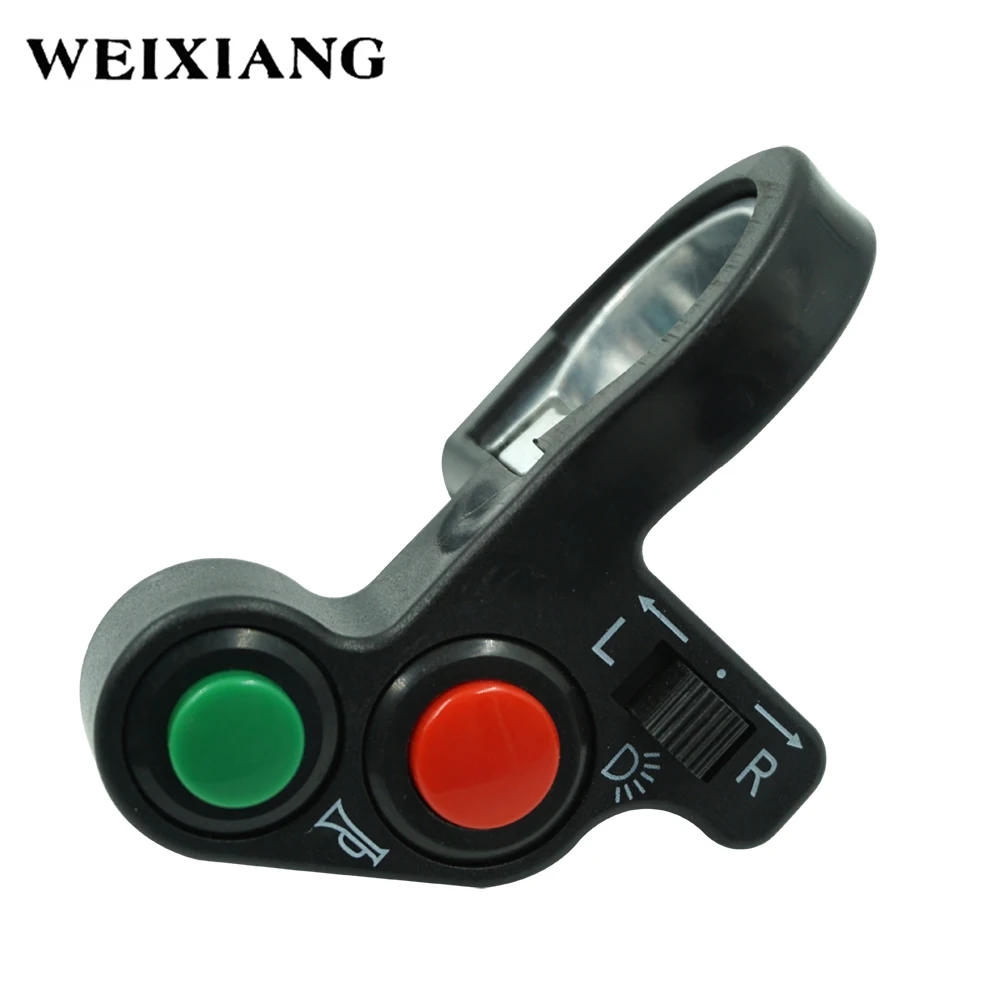 

Universal Motorcycle Motorbike 7/8" Switch On Off Horn Headlight Turn Signals Push Button Handlebar Control Switches