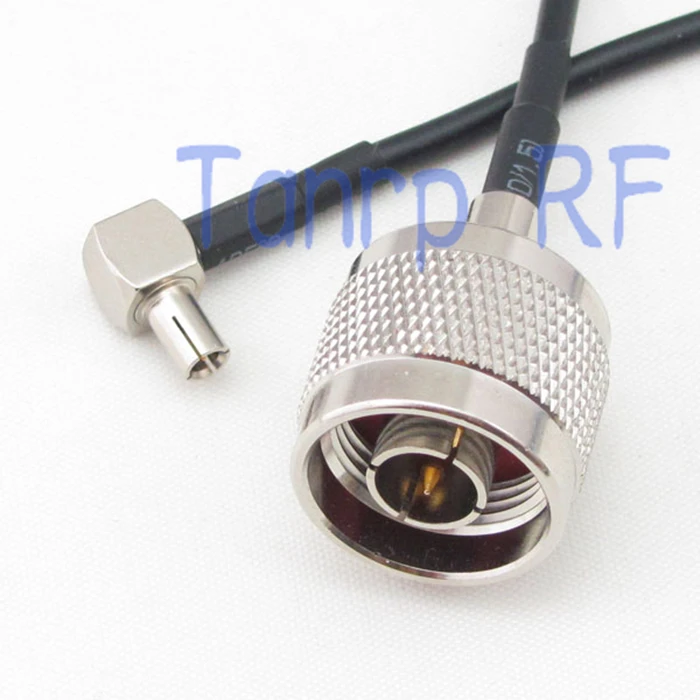 

6in N male plug to TS9 male plug right angleRF connector adapter 15CM Pigtail coaxial jumper cable RG174 extension cord