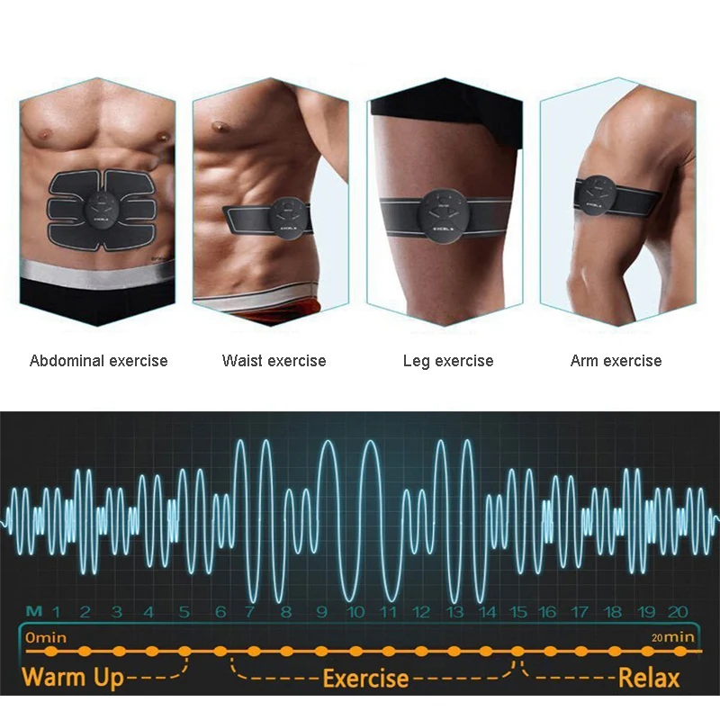 Стимулятор мышц живота тренажер EMS Массажер вибрационный прибор для похудения тела сжигание жира фитнес-тренировочный пояс