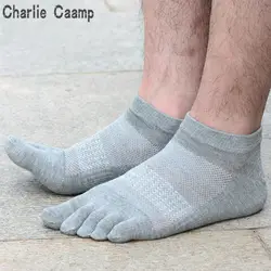 Charlie Caamp Five Finger носки мужские хлопок Лето тонкий срез короткий ход мужчины t дышащий хлопок Дезодорант пот носок мужские носки