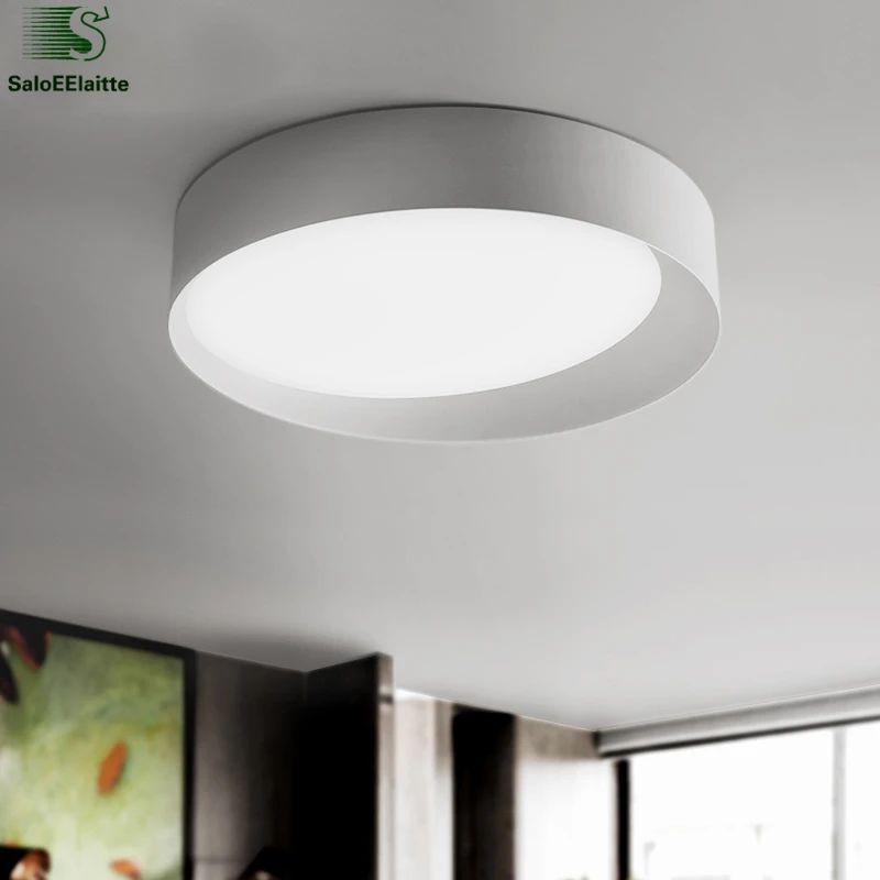 

Bedroom Round Metal and Acrylic Dimmable Led Ceiling Lights Lustre Slide Luminaria Remote Control Ceiling Lamp Indoor Lighting