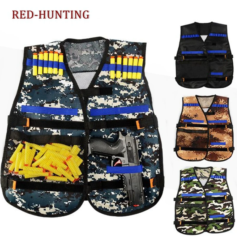 

Tactical Vest Adjustable with Storage Pockets fit for Nerf N-Strike Elite Team