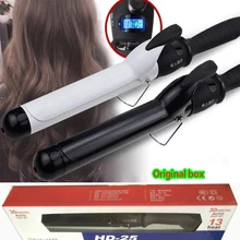 ЖК-дисплей Керамика щипцы для завивки волос Плойка для профессиональной завивки 38 мм/32 мм/28 мм/25 мм/22 мм/19 мм 110 v-240 v