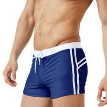 Человек Плавание ming Мужские Шорты для купания высокие эластичные Плавание шорты с лоскутным дизайном; Для мужчин Плавание одежда шнурок Мужские плавки-трусы Мужской быстросохнущая XL Плавание костюм