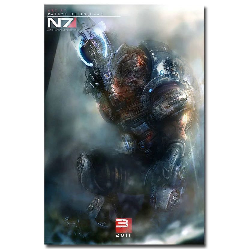 

Mass Effect Art Silk Poster Print 13x20 24x36 inch Game Picture 004