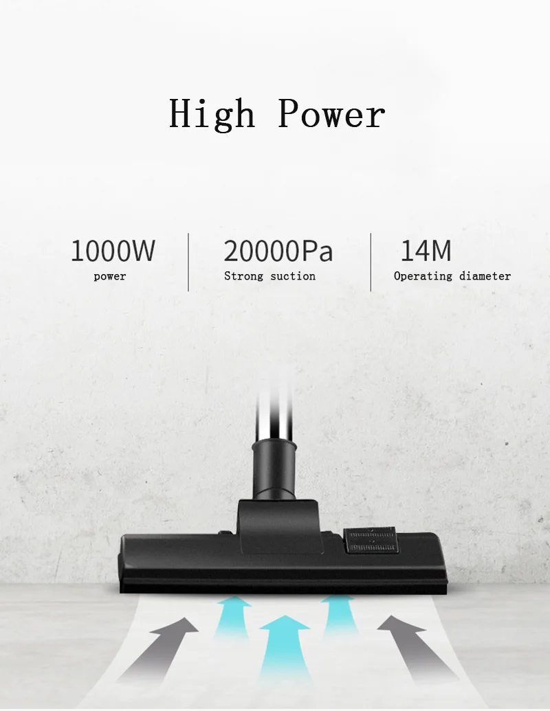 Пылесос бытовой высокой мощности бесшумный горизонтальный маленький Мощный Ручной пылесос для ковров H0156