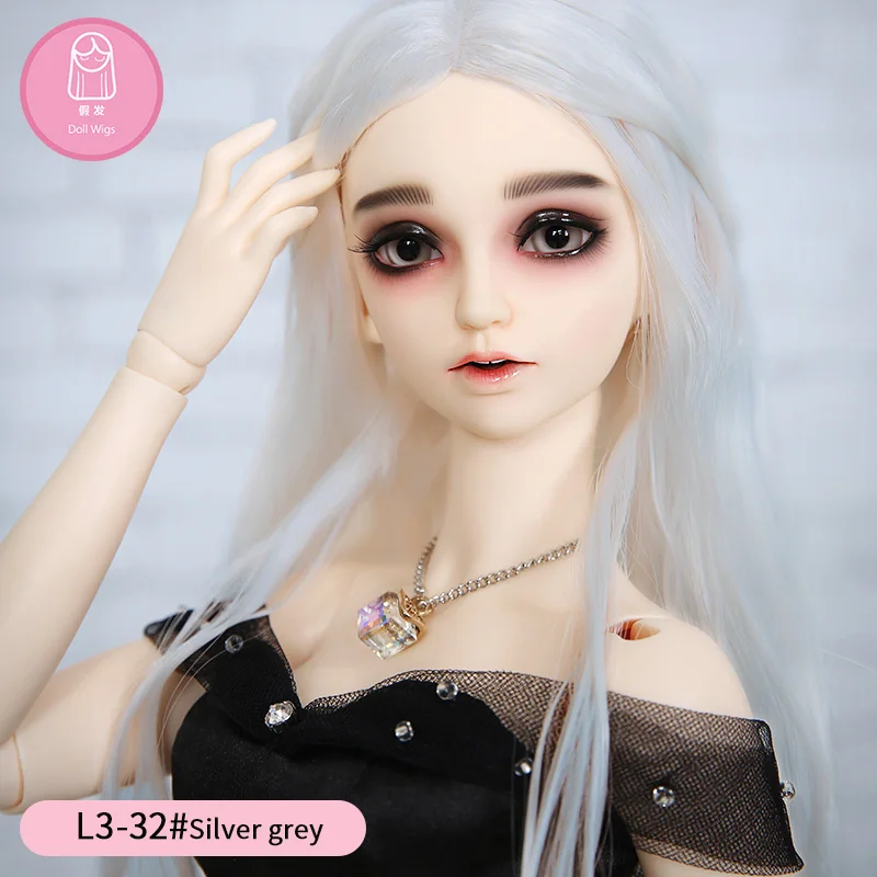 Парик для куклы BJD L3# Размер 9-10 дюймов 1/3 высокотемпературный парик длинные волосы bjd sd кукольные парики для красоты ручной работы diy