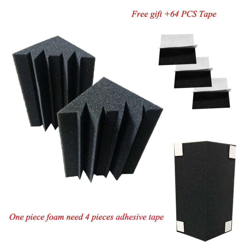 Kopen 16 stks Bass Trap Akoestische Panelen Absorptie Foam Muziek Behandeling Voor Studio Beste prijs