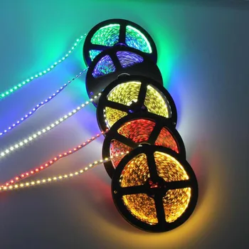 

DC 12 V Volt Strip Led Light Tape 2835 RGB Waterproof 1 - 5 M 12V DC 60LED/M RGB Led Strip Tape Lamp Diode Flexible TV Backlight