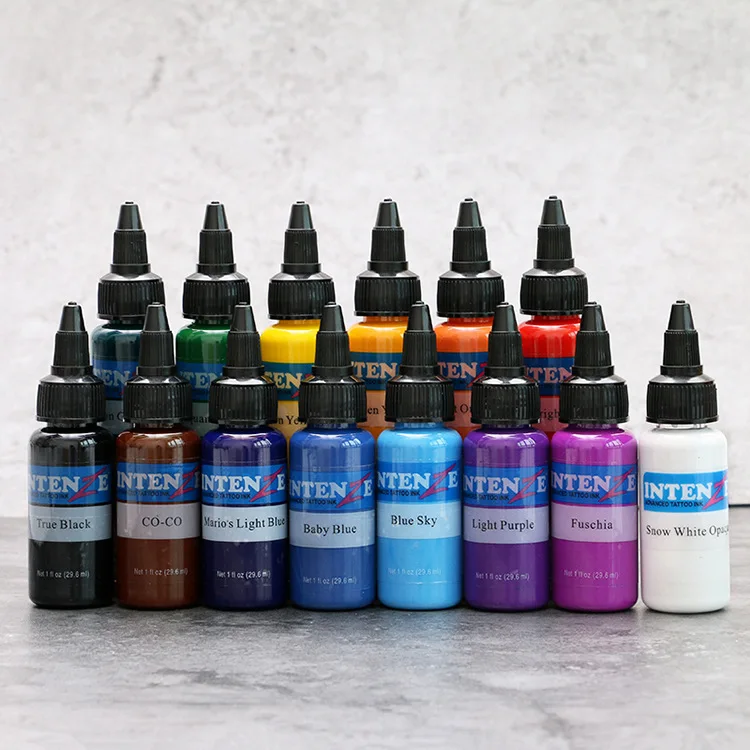 

30ml/bottle Tattoo Ink Set Microblading Permanent Makeup Pigment 14 Colors Tattoo & Body Painting Ink for Tattoo
