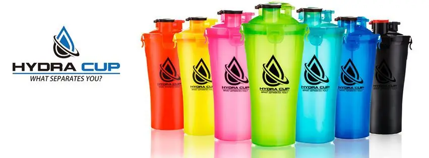 2015 New Protein Shaker Hydra Cup Dual Shaker Sports Water Bottle