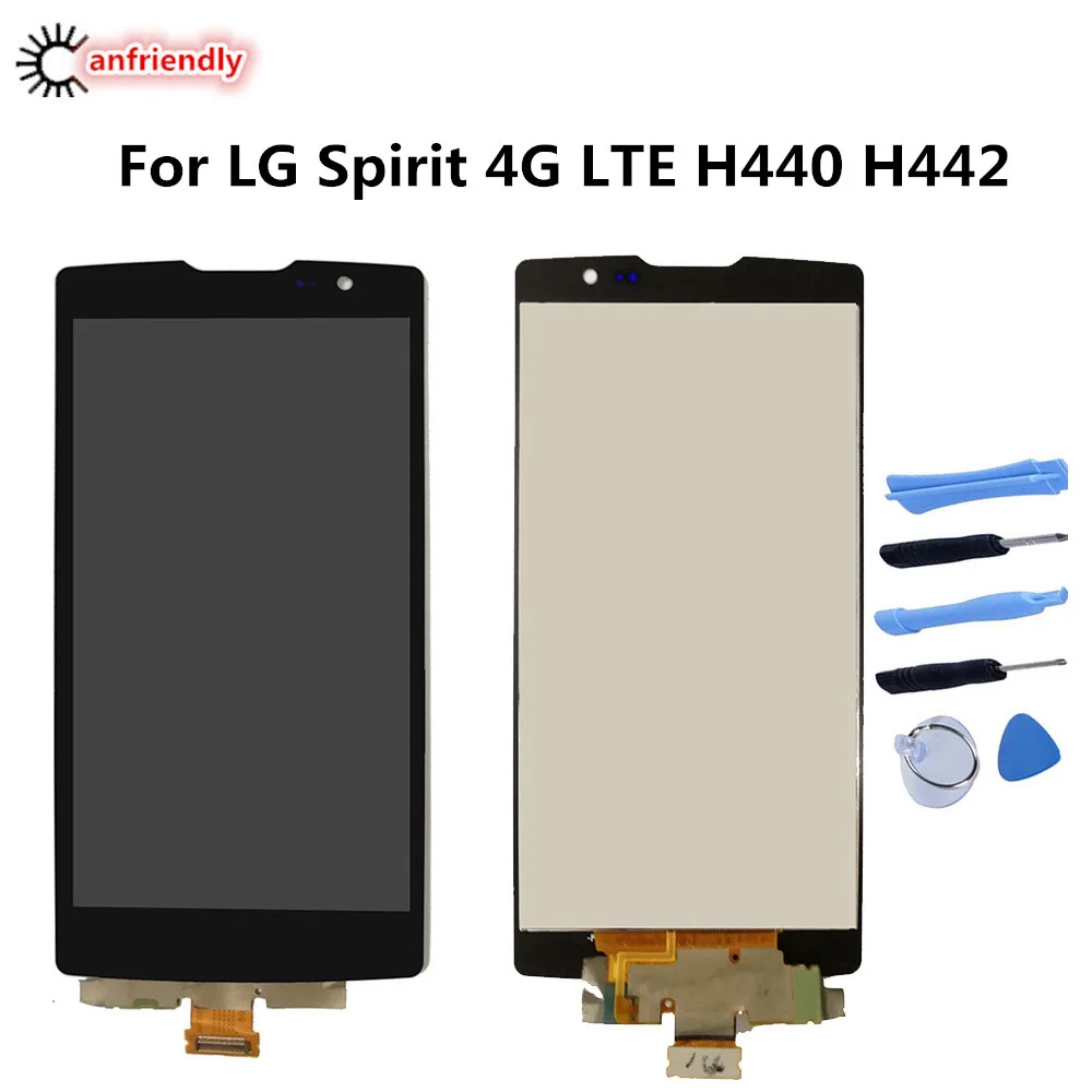 

For LG Optimus Spirit 4G LTE H440 H442 LCD Display Touch panel Screen with frame Replacement Digitizer Assembly For LG H440 H442