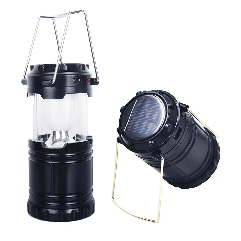 Ultra Bright Camping Lantern Solar Flashlight LED Portable Torch Light